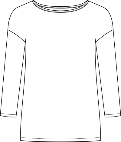 Schnittmuster Shirt Allegra Langarm